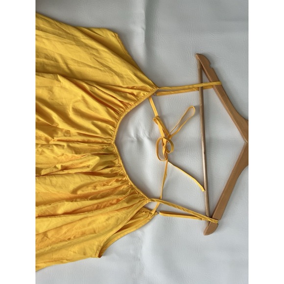 TOV Los Angeles Yellow Maxi Dress Flare Flowy Vibrant Size 44 XL Summer Resort - Picture 8 of 11